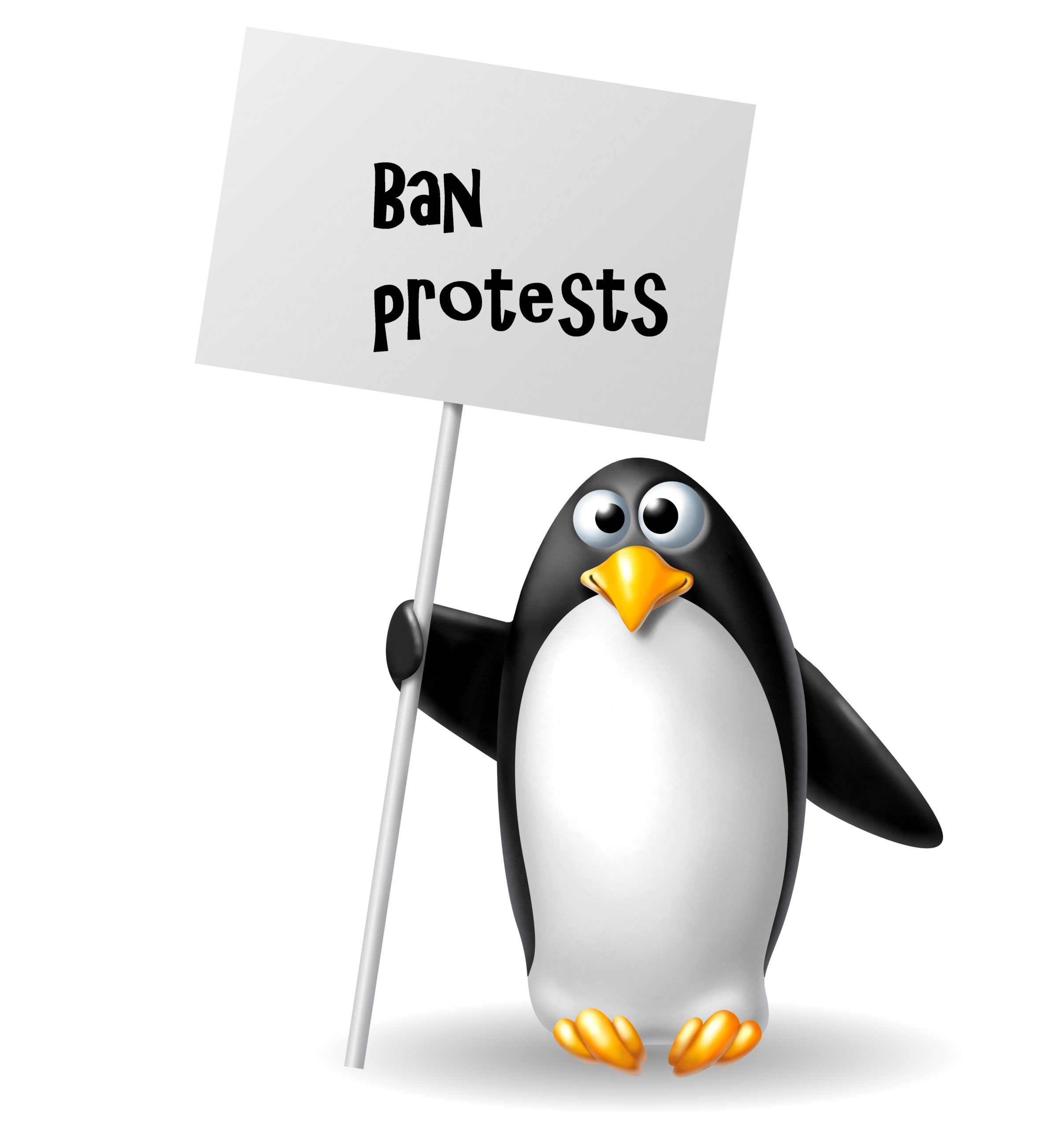 Ban Protests penguin